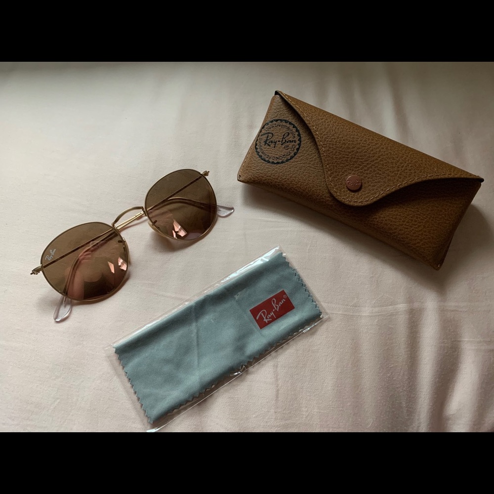 Pink Round Flash Lenses Ray-Ban Sunglasses